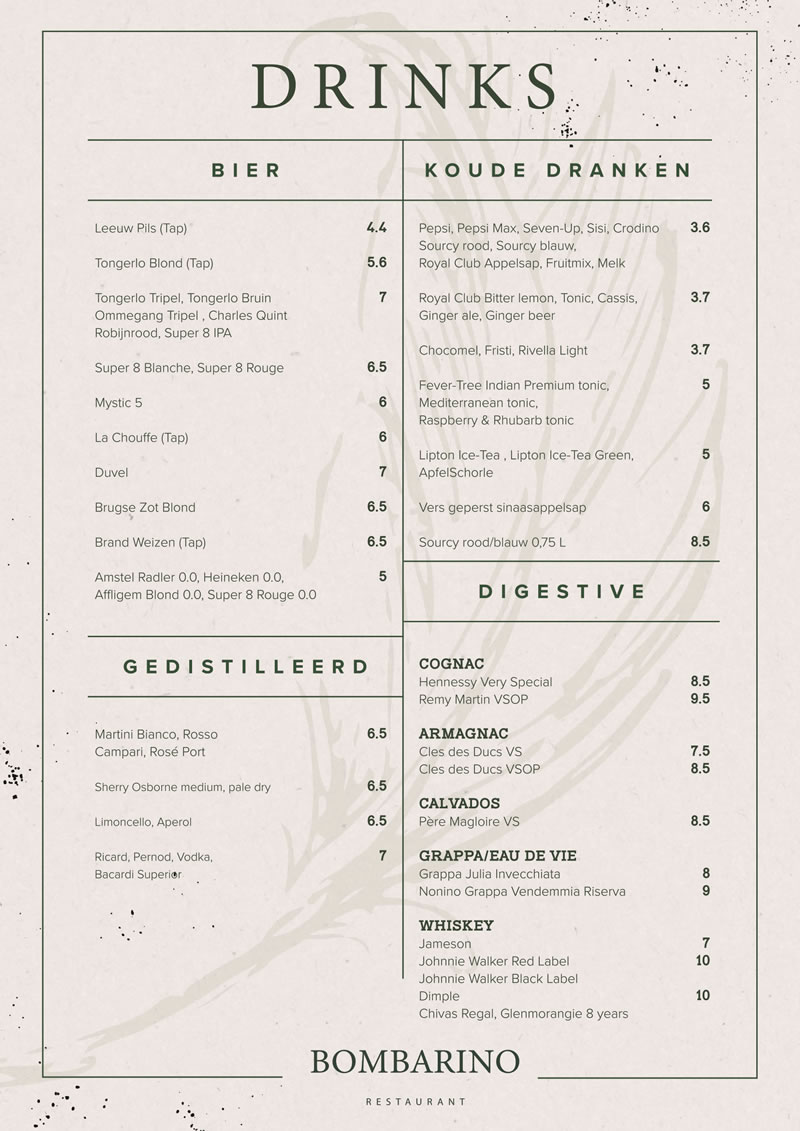 Drankenkaart Bombarino